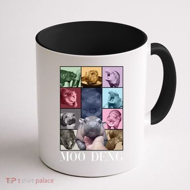 Baby Pygmy Hippo Moo Deng Era Coffee Mug back