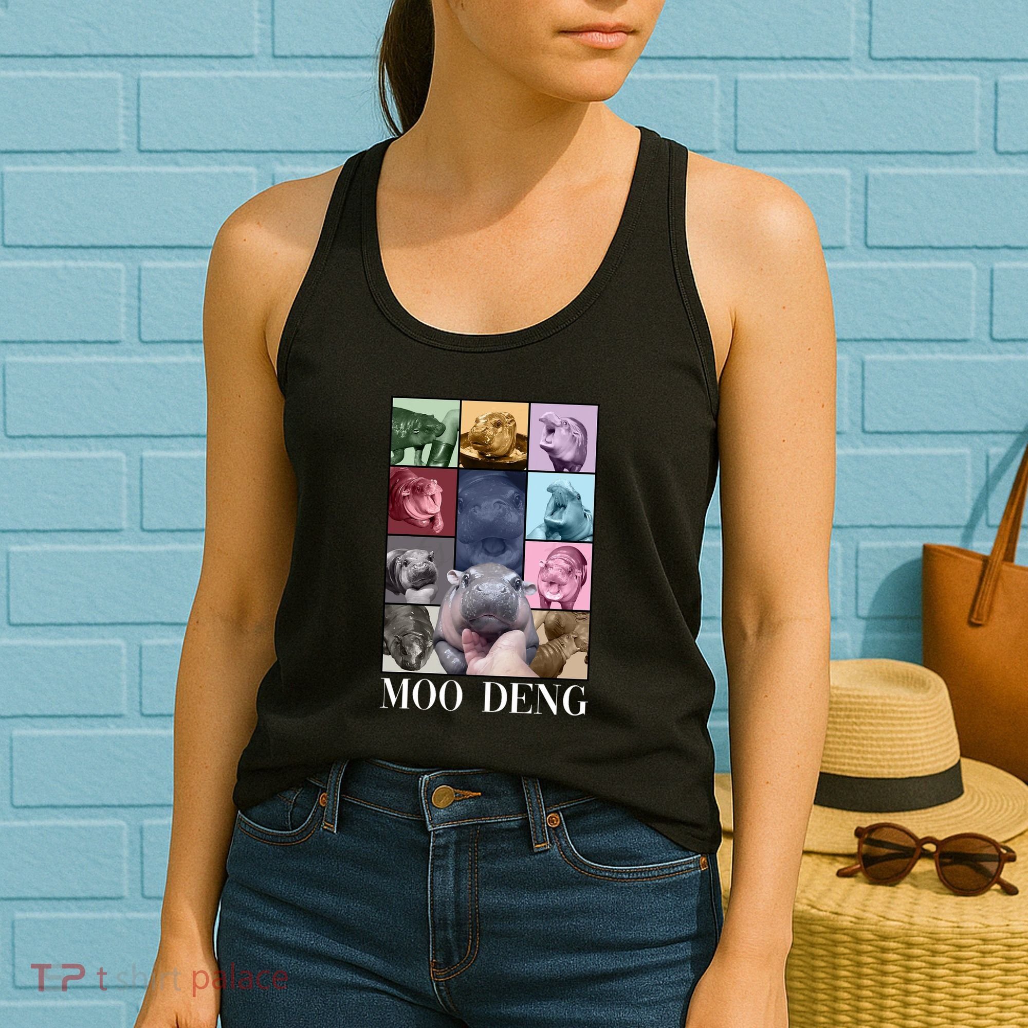 Baby Pygmy Hippo Moo Deng Era Women's Tank Top