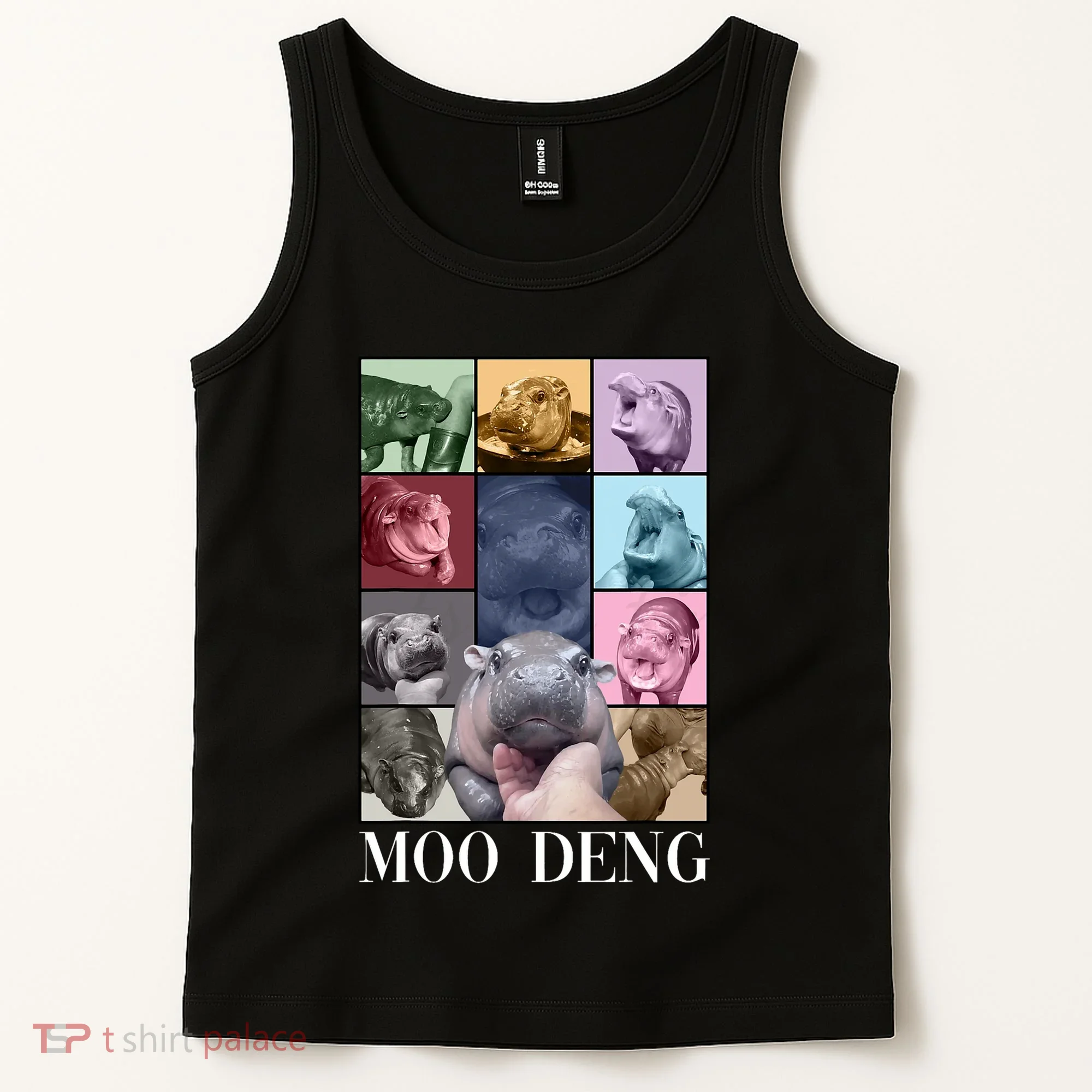 Baby Pygmy Hippo Moo Deng Era Tank Top
