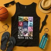 Baby Pygmy Hippo Moo Deng Era Tank Top thumb 4