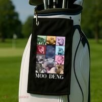 Baby Pygmy Hippo Moo Deng Era Golf Towel thumb 2