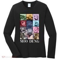 Baby Pygmy Hippo Moo Deng Era Women's Long Sleeve Shirt thumb 0