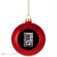 Baby Pygmy Hippo Moo Deng Era Plastic Christmas Ball Ornament thumb 0