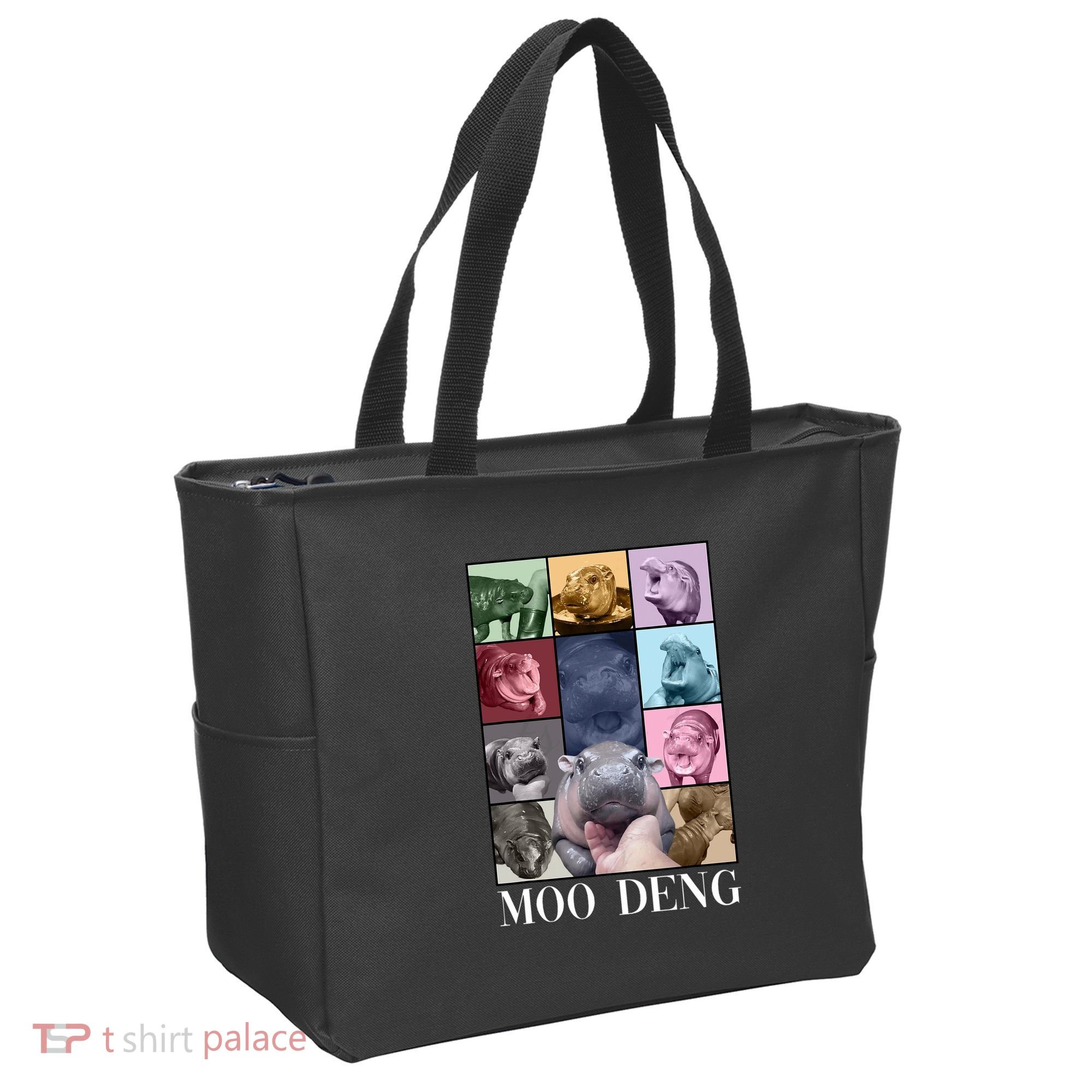 Baby Pygmy Hippo Moo Deng Era Tote Bag