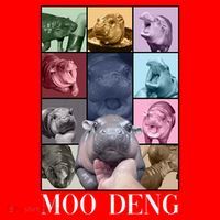 Baby Pygmy Hippo Moo Deng Era Santa Hat thumb 1