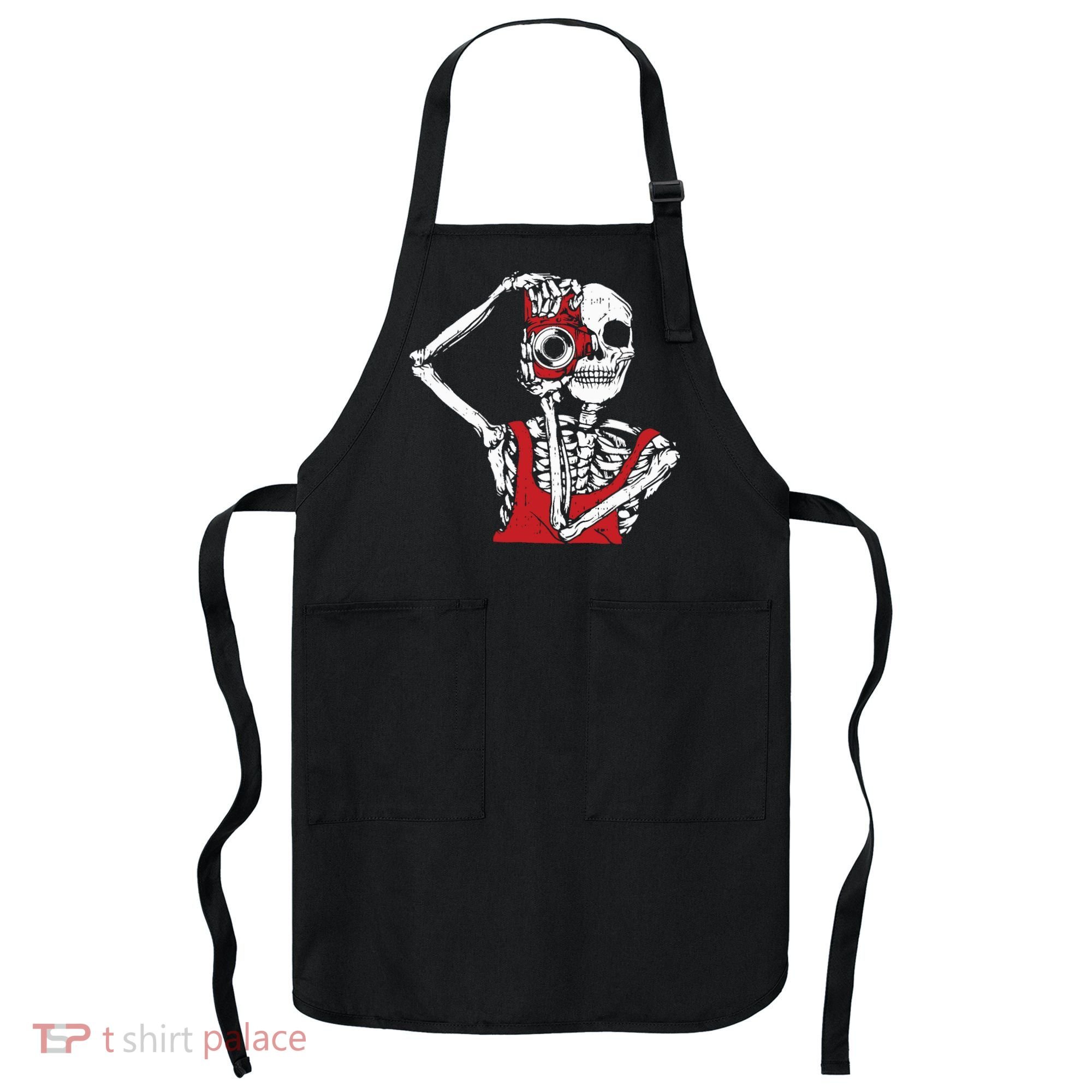 Bone Photographer Halloween Costume Skeleton Lover Apron