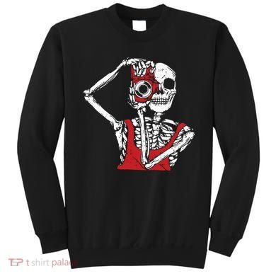 Bone Photographer Halloween Costume Skeleton Lover Sweatshirt