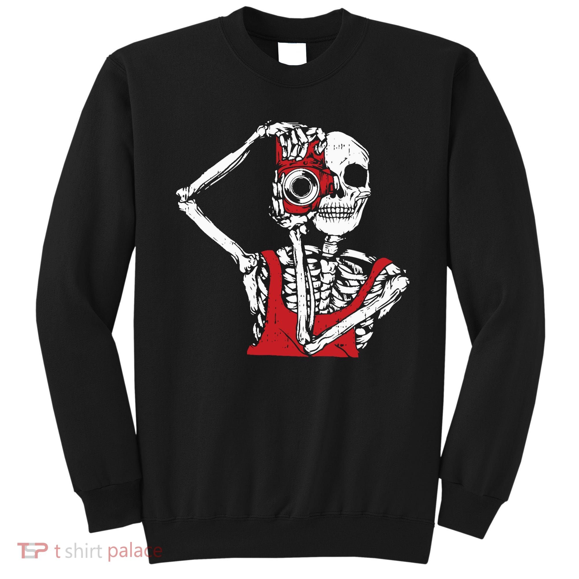 Bone Photographer Halloween Costume Skeleton Lover Sweatshirt