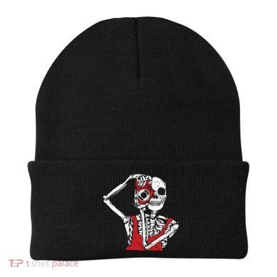 Bone Photographer Halloween Costume Skeleton Lover Beanie