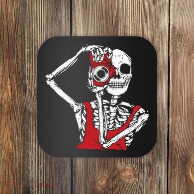 Bone Photographer Halloween Costume Skeleton Lover Coaster