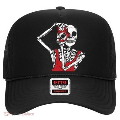 Bone Photographer Halloween Costume Skeleton Lover Hat