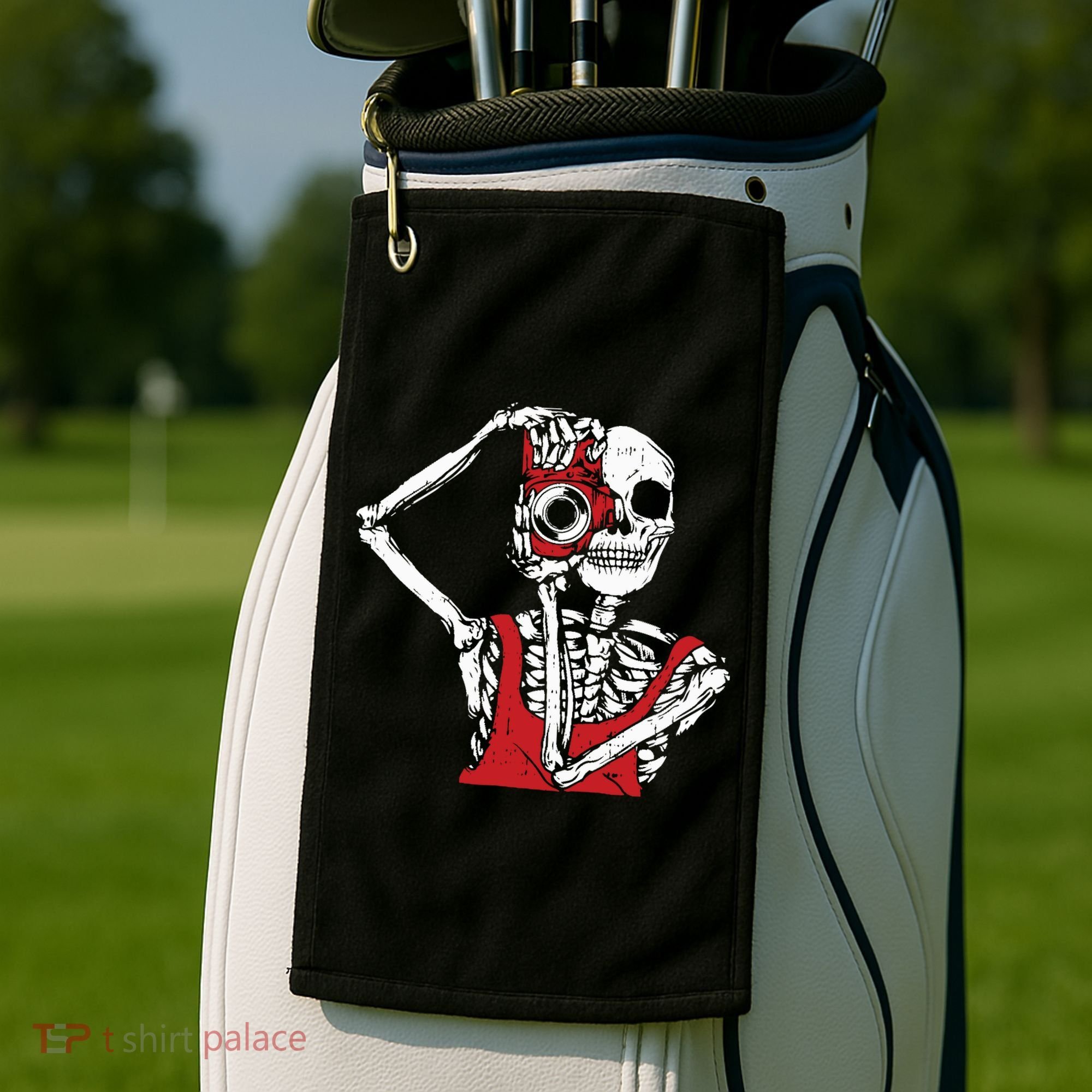 Bone Photographer Halloween Costume Skeleton Lover Golf Towel