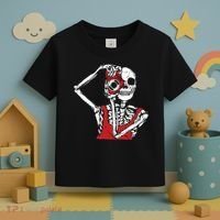 Bone Photographer Halloween Costume Skeleton Lover Toddler T-Shirt thumb 3