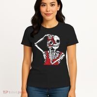 Bone Photographer Halloween Costume Skeleton Lover Women's T-Shirt thumb 4