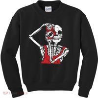 Bone Photographer Halloween Costume Skeleton Lover Kids Sweatshirt thumb 0