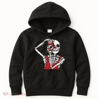 Bone Photographer Halloween Costume Skeleton Lover Kids Hoodie thumb 0
