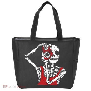 Bone Photographer Halloween Costume Skeleton Lover Tote Bag