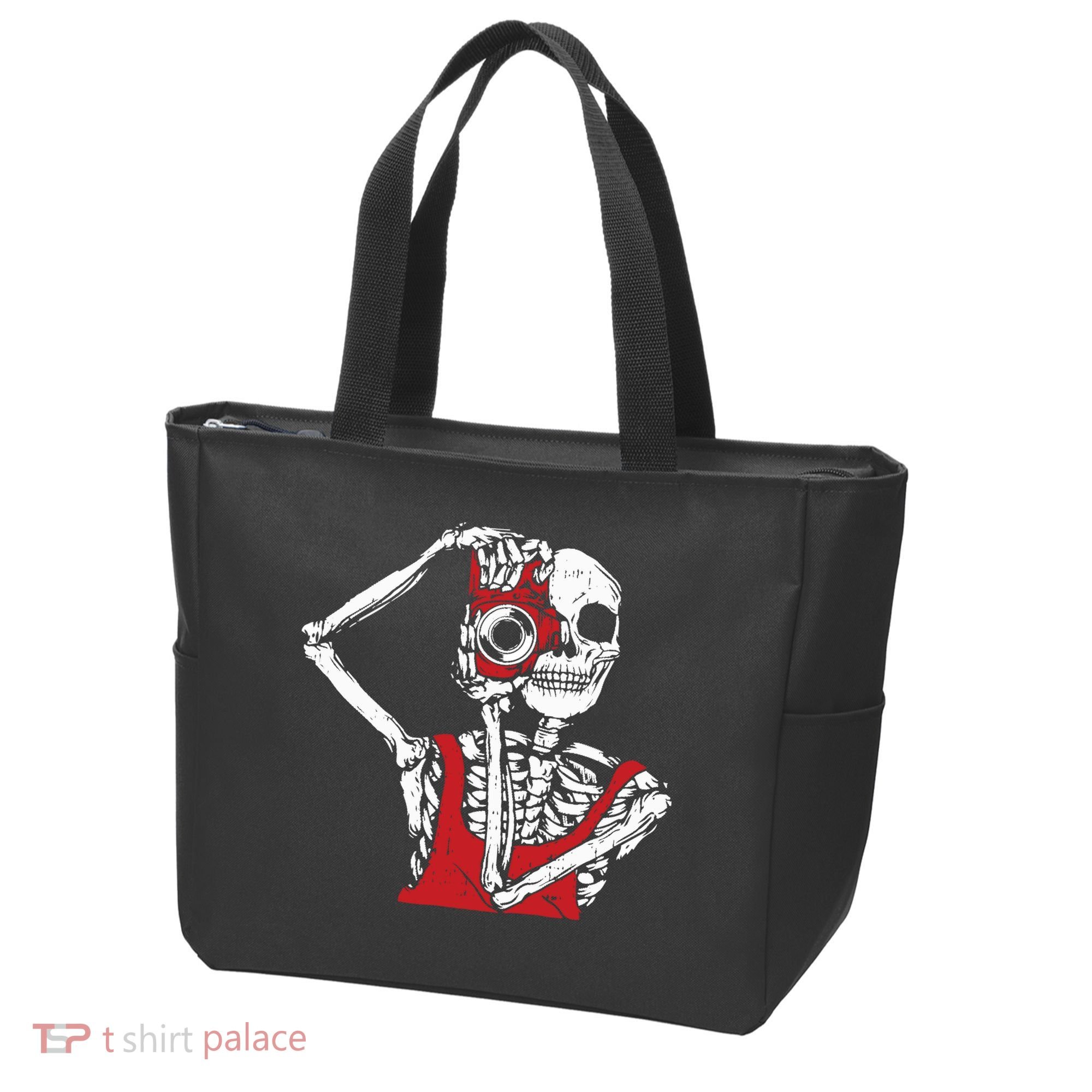 Bone Photographer Halloween Costume Skeleton Lover Tote Bag