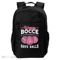 Bocce Players Have Balls Loves Boules Sport Bocce Ball Gift Backpack thumb 0