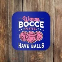 Bocce Players Have Balls Loves Boules Sport Bocce Ball Gift Coaster thumb 0