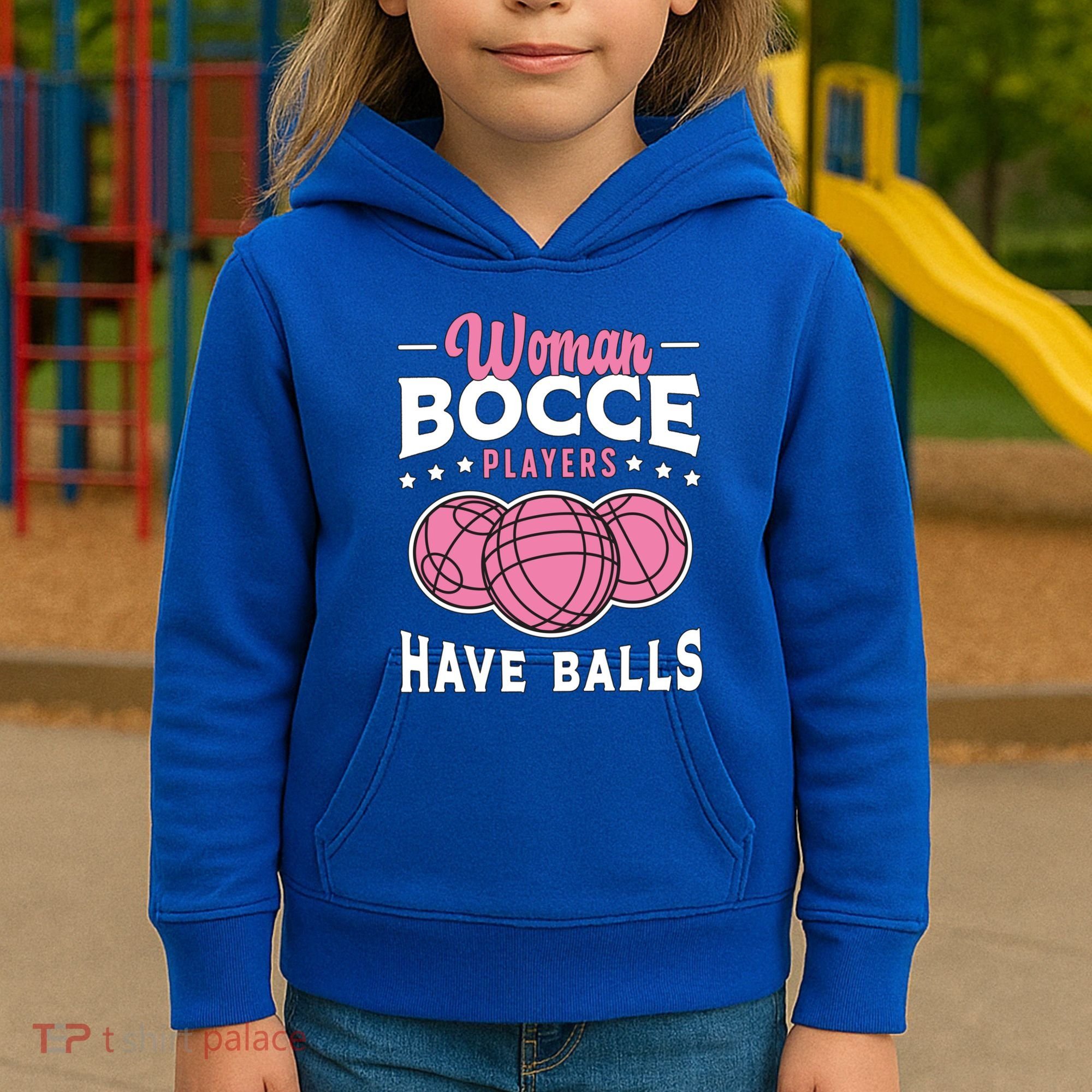 Bocce Players Have Balls Loves Boules Sport Bocce Ball Gift Kids Hoodie