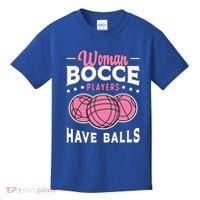 Bocce Players Have Balls Loves Boules Sport Bocce Ball Gift Kids T-Shirt thumb 0