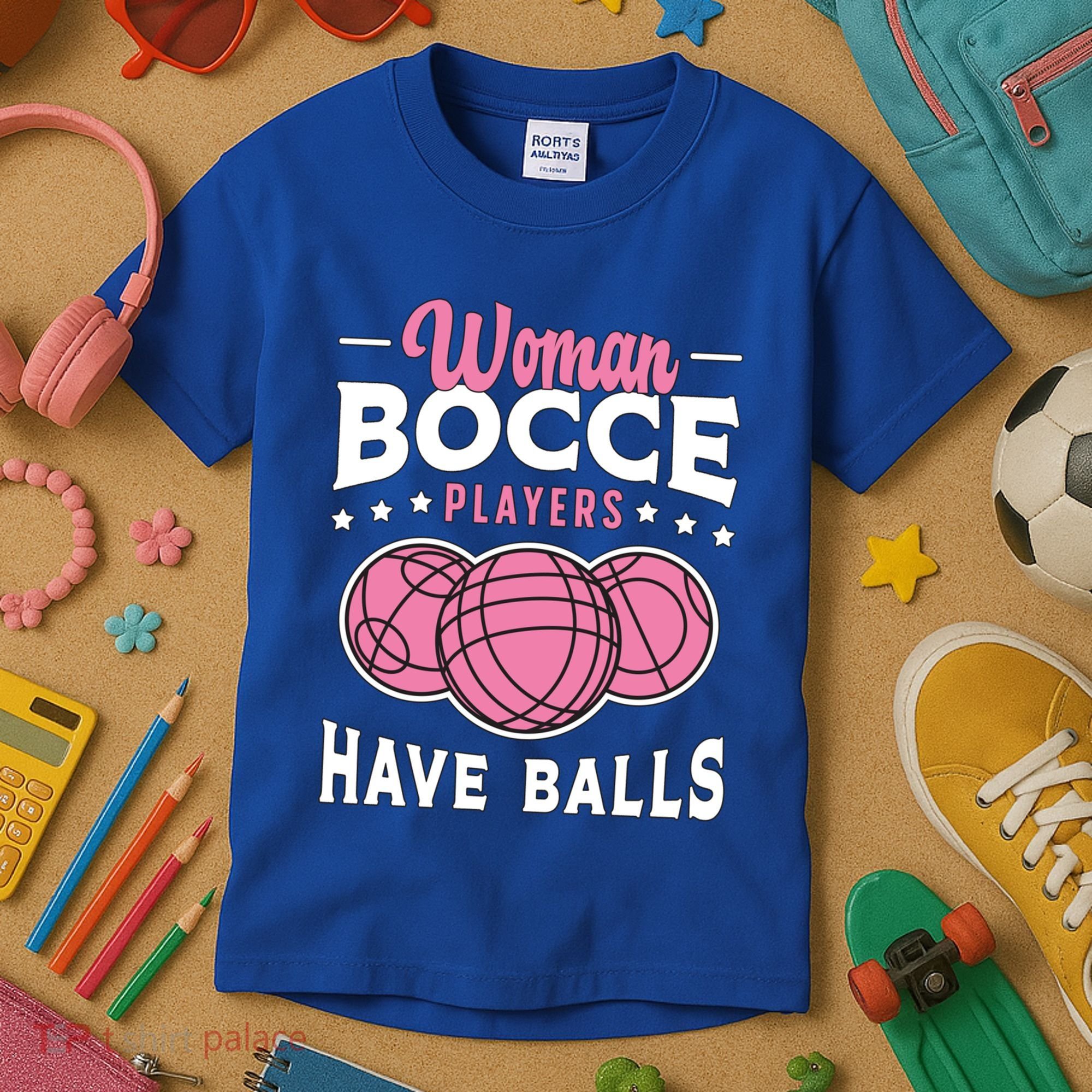 Bocce Players Have Balls Loves Boules Sport Bocce Ball Gift Kids T-Shirt
