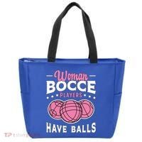 Bocce Players Have Balls Loves Boules Sport Bocce Ball Gift Tote Bag thumb 0