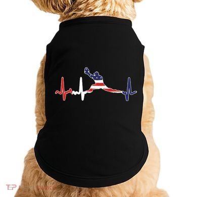 Baseball Player Heartbeat Baseball First Baseman Flag Doggie Tank