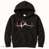 Baseball Player Heartbeat Baseball First Baseman Flag Kids Hoodie thumb 0