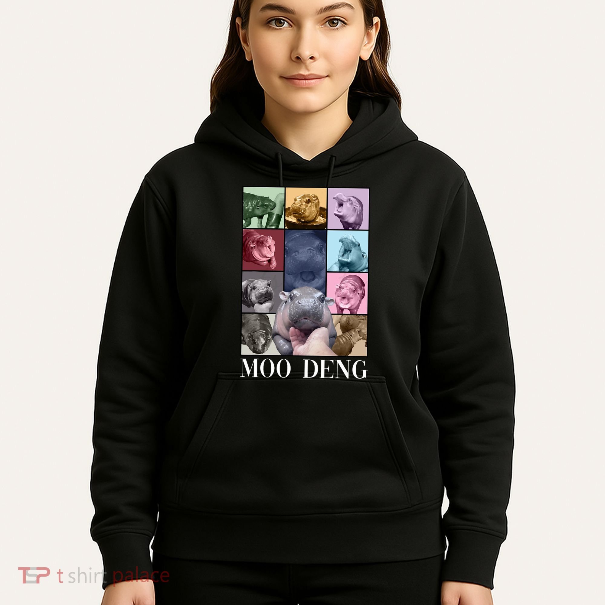 Baby Pygmy Hippo Moo Deng Era Hoodie