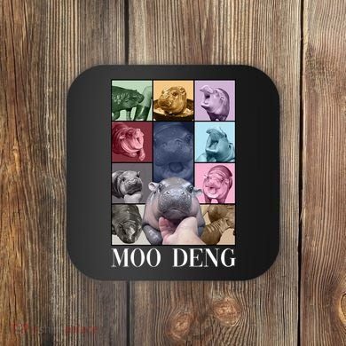 Baby Pygmy Hippo Moo Deng Era Coaster