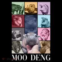 Baby Pygmy Hippo Moo Deng Era Ornament thumb 1