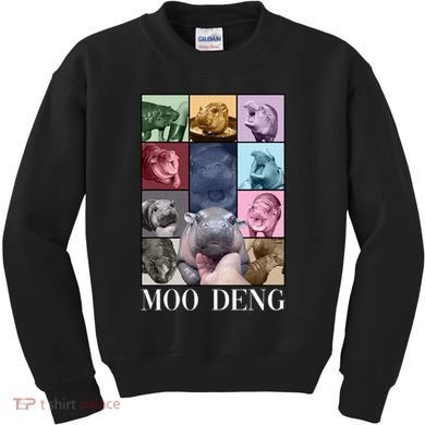 Baby Pygmy Hippo Moo Deng Era Kids Sweatshirt