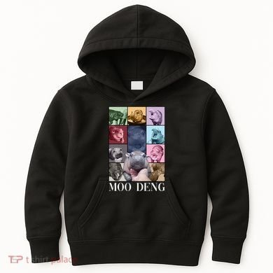 Baby Pygmy Hippo Moo Deng Era Kids Hoodie