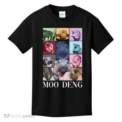 Baby Pygmy Hippo Moo Deng Era Kids T-Shirt