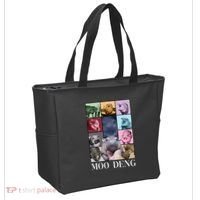 Baby Pygmy Hippo Moo Deng Era Tote Bag thumb 2