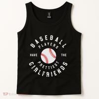 Baseball Players Have The Prettiest Girlfriends Sport Lover Tank Top thumb 2
