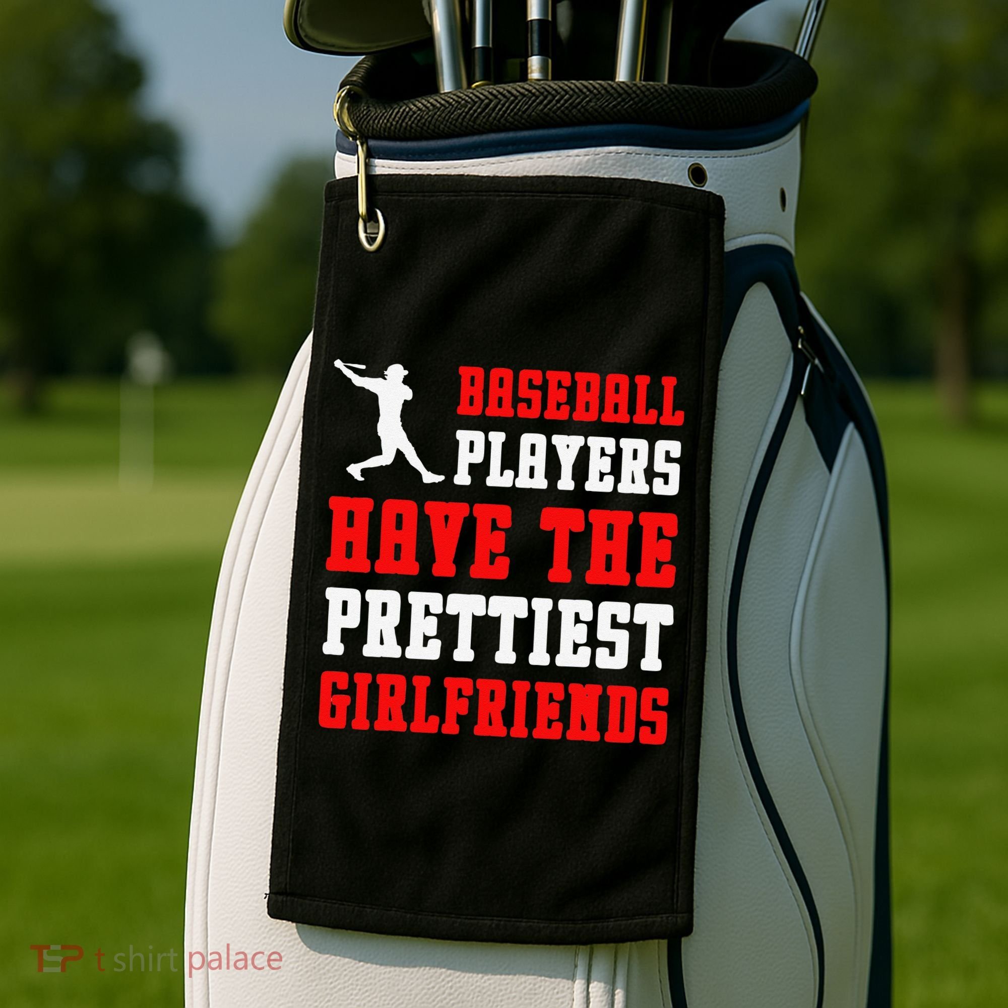 Baseball Players Have The Prettiest Girlfriends Sports Lover Golf Towel