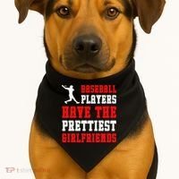 Baseball Players Have The Prettiest Girlfriends  USA-Made Doggie Bandana thumb 1