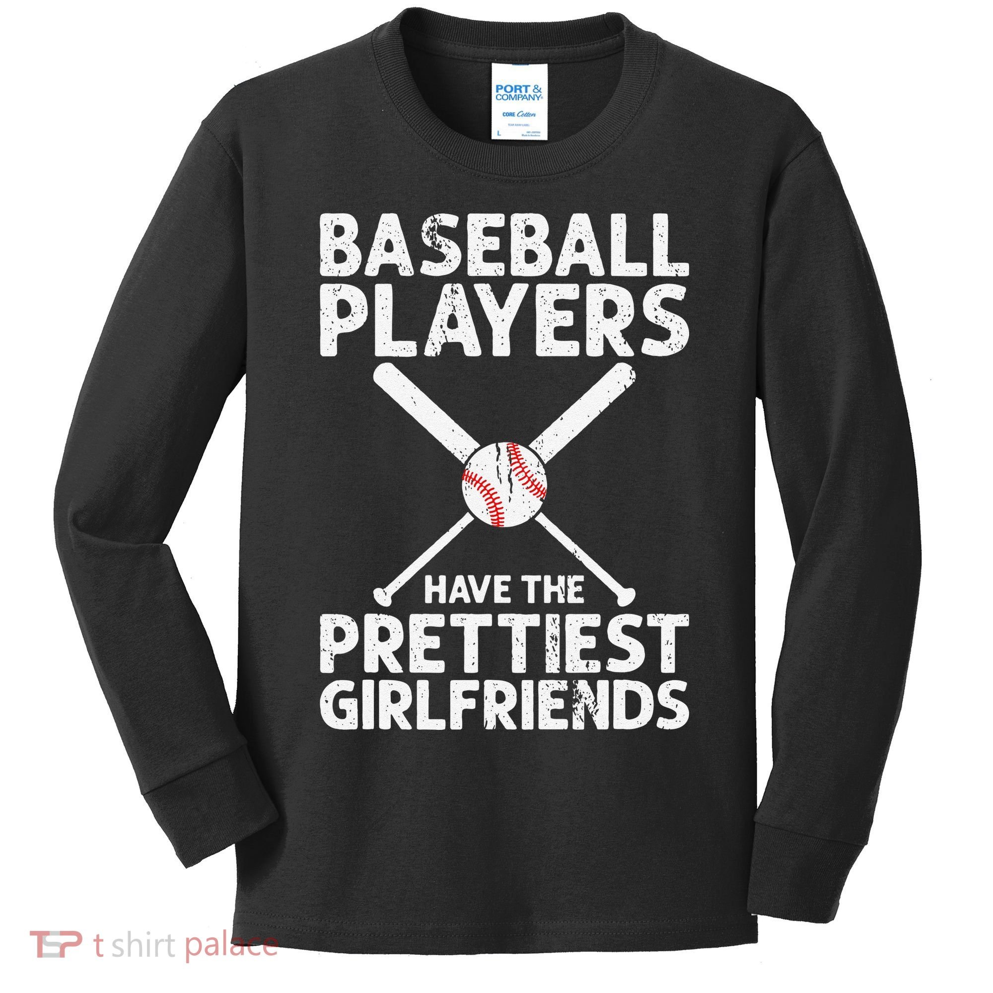  Baseball Players Have The Prettiest Girlfriends Kids Long Sleeve Shirt