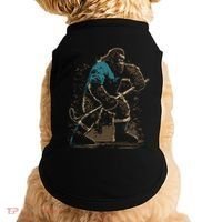 Bigfoot Playing Hockey Doggie Tank thumb 0