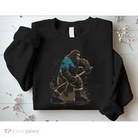 Bigfoot Playing Hockey Sweatshirt thumb 2