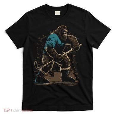 Bigfoot Playing Hockey T-Shirt