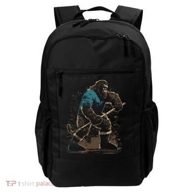 Bigfoot Playing Hockey Backpack