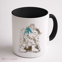 Bigfoot Playing Hockey Coffee Mug thumb 1