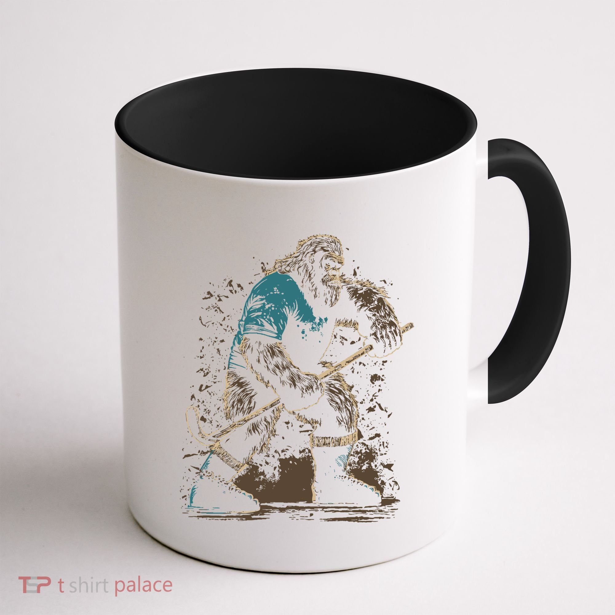 Bigfoot Playing Hockey Coffee Mug