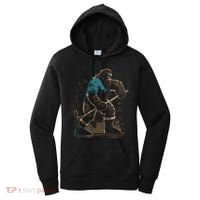 Bigfoot Playing Hockey Women's Hoodie thumb 0