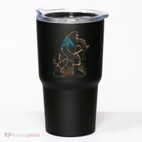 Bigfoot Playing Hockey Tumbler thumb 0