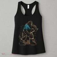 Bigfoot Playing Hockey Women's Tank Top thumb 3
